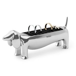 NWT Umbra Silver Dachshund Ring Holder